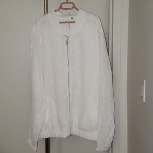 NY Collection; White Lightweight Jacket